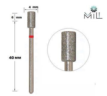 Насадка алмазна Циліндр 4 мм червона Mill 110.514.040 фото