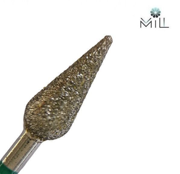 Насадка алмазна Крапля велика 5 мм зелена Mill 1861150921 фото