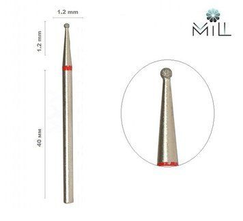 Насадка алмазна Куля 1.2 мм червона Mill 1846477248 фото