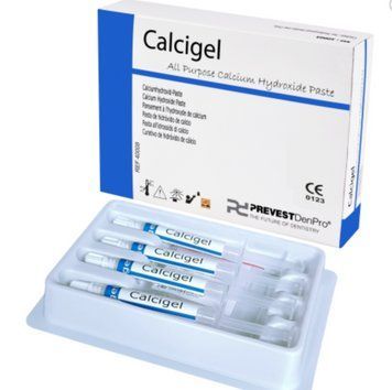 Calcigel універсальна паста на основі гідроксиду кальцію та сульфату барію 2 г. PREVEST DenPro 2472976321 фото