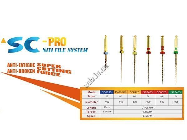 Файлы NiTi SOCO SC-Pro ассорти 19-35 31 мм. 881802368 фото
