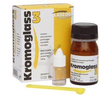 Cтеклоиономерный цемент Kromoglass 3 587858823 фото