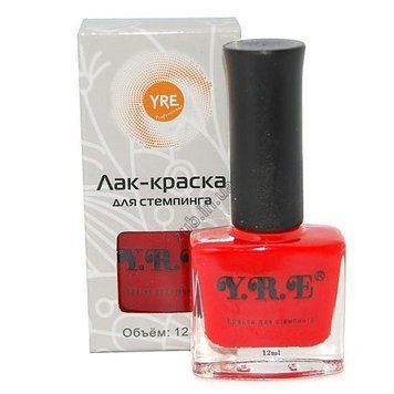 Лак-краска для стемпинга красная 12мл 1121150475 фото