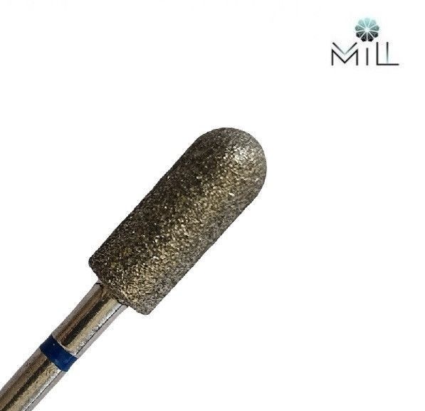 Насадка алмазная Цилиндр закругленный 4х12 мм синяя Mill 2057141622 фото