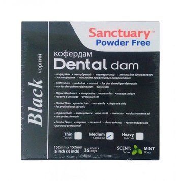 Хустки для рабердаму чорні Dental Dam Sanctuary 647884864 фото