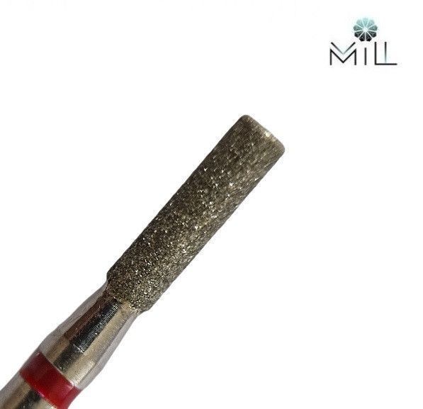 Насадка алмазная Цилиндр 2.1 мм красная Mill 1854332851 фото