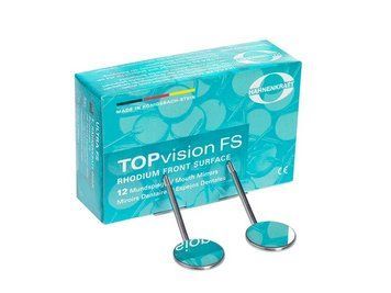 Дзеркало стоматологічне TOPvision FS Rhodium Hahnenkratt з родієвим покриттям плоске No4 2832688121 фото