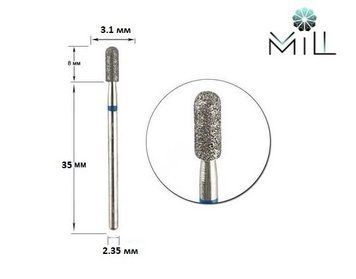 Головка алмазна Фігурна закруглений 3.1 мм синя Mill 1445806500 фото