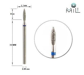Насадка алмазна Полум'я 2.1 мм синя Mill 1445806501 фото
