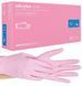 Перчатки нитриловые неопудренные Nitrylex pink 50 пар Розовые 2776498987 фото 1