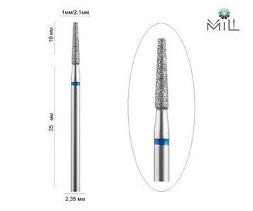 Насадка алмазная Конус усеченный 2.1 мм синяя Mill 1751904057 фото
