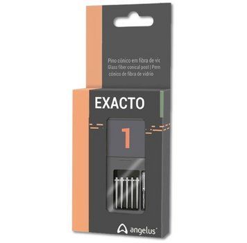 Штифти скловолоконні Exacto конічні No1 Trial Kit 5 шт + розвертка No1 Angelus 2680813855 фото