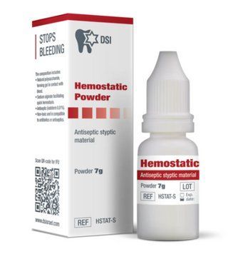Гемостатичний антисептичний порошок DSI Hemostatic Powder Antiseptic 7 г 2797800449 фото