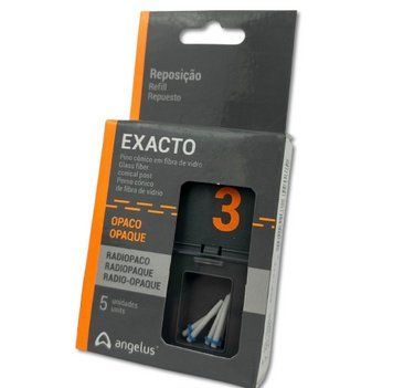 Штифти скловолоконні Exacto конічні No3 Trial Kit 5 шт + викрутка No3 Angelus 2680813859 фото