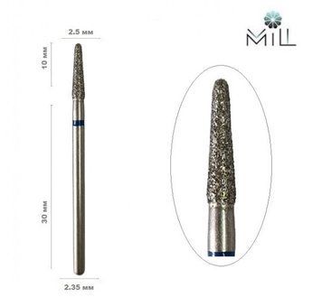 Насадка алмазна Конус куполоподібний 2.5 мм синя Mill 1875162636 фото