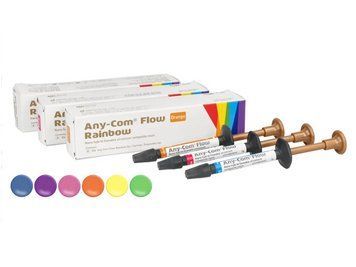 Наногітридний рідковий кольоровий композит Any-Com Flow Rainbow 2 г. жовтогарячий 3024886852 фото