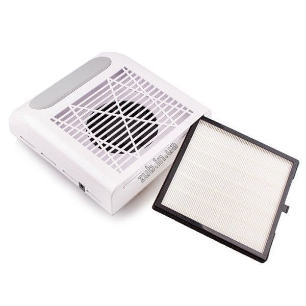 Вытяжка для маникюра Simei 858-8 белая с НЕРА-фильтром 80W 1089554017 фото