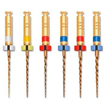 Файлы машинные Kiddo Gold L16mm 15-30 ассорти Perfect Dental 2635064225 фото